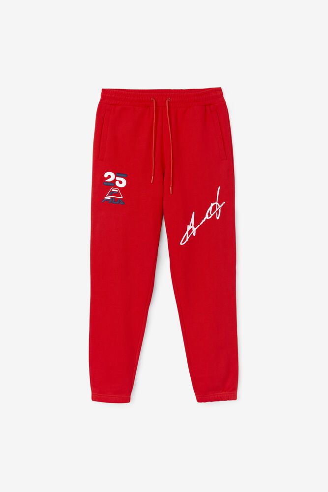 Fila Pants Grant Hill Orson Mens Red - India WRX-086579